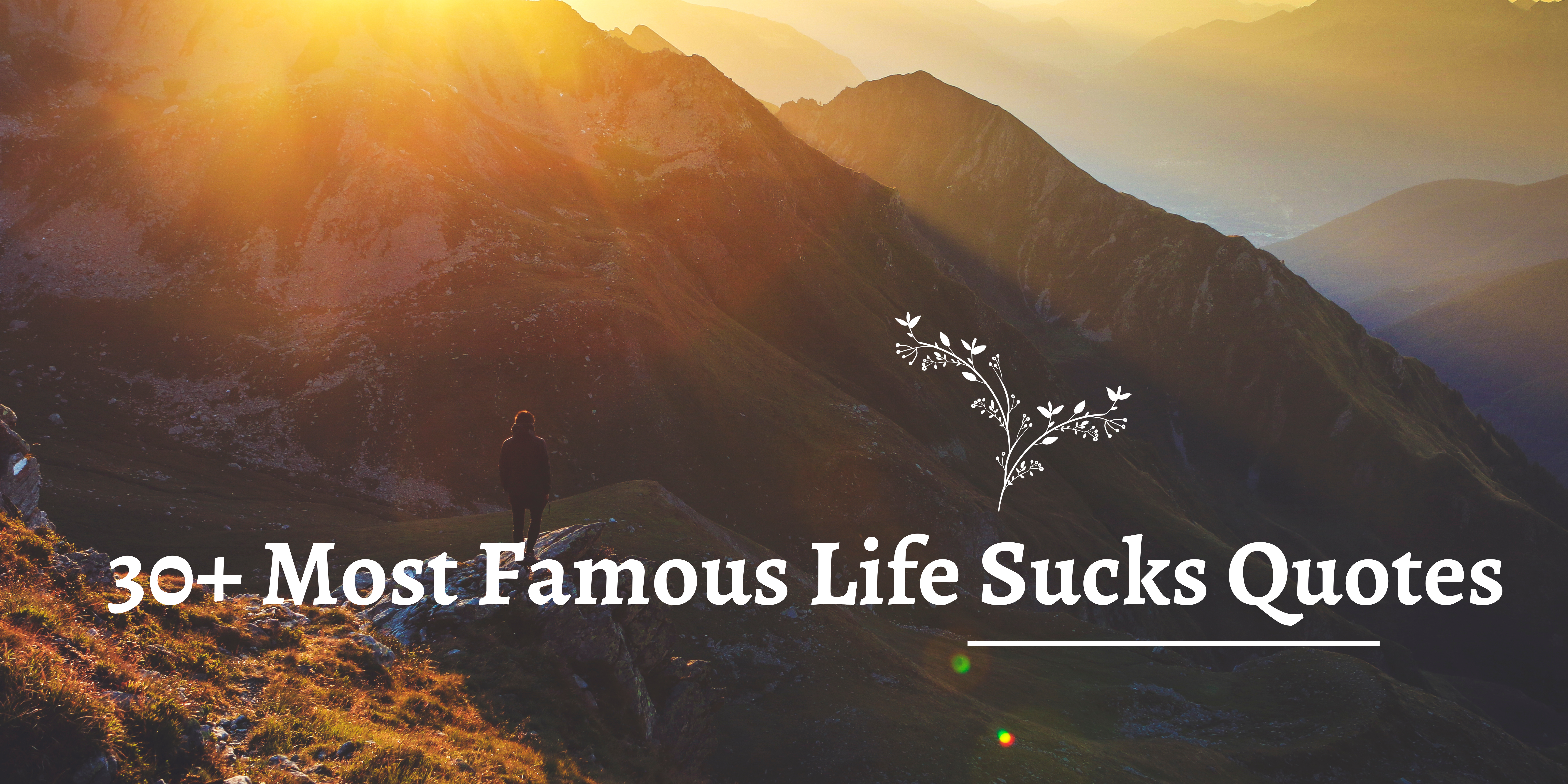 30+ Most Famous Life Sucks Quotes: A Glimpse into Life’s Challenges