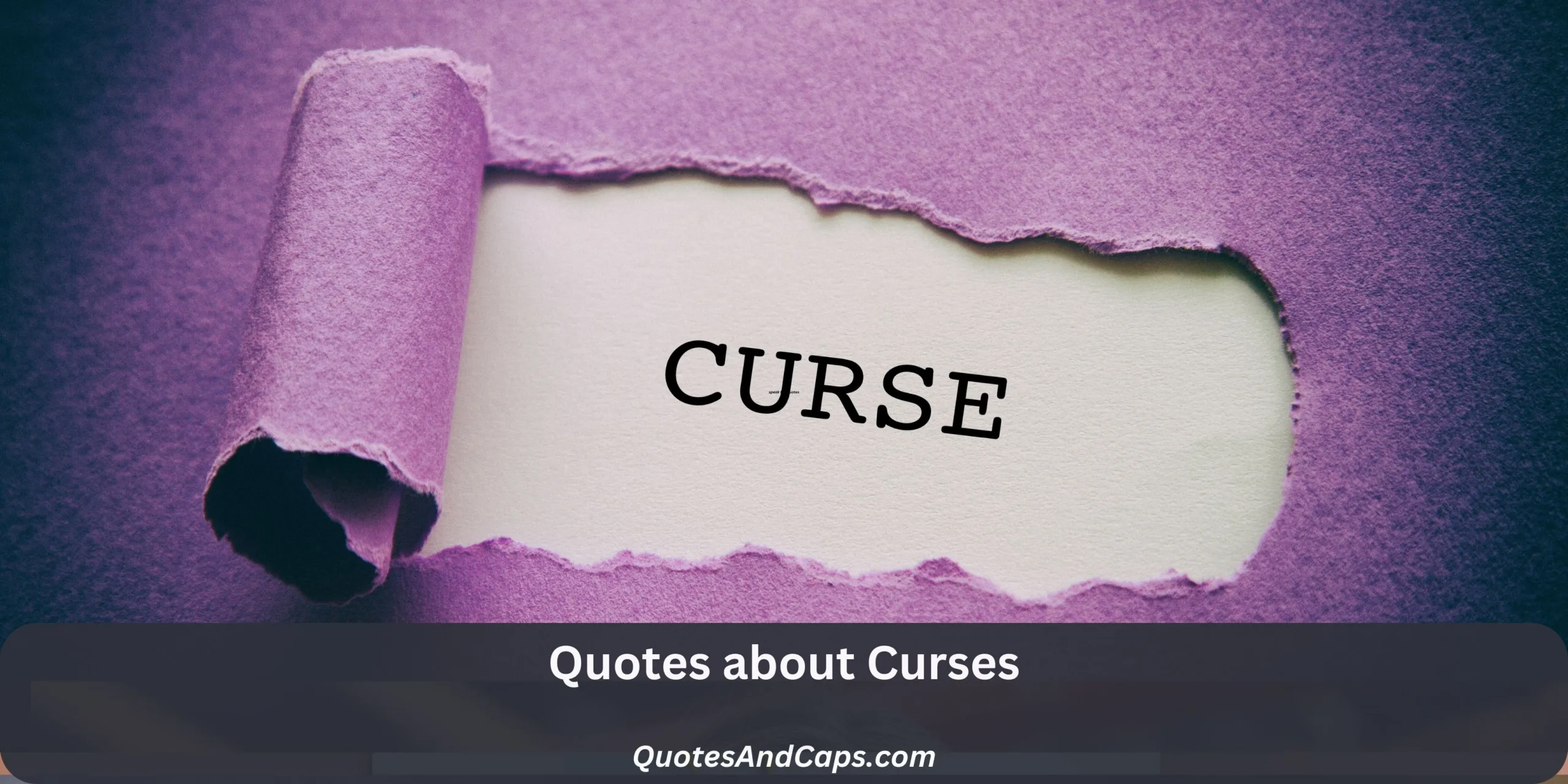 Quotes about Curses
