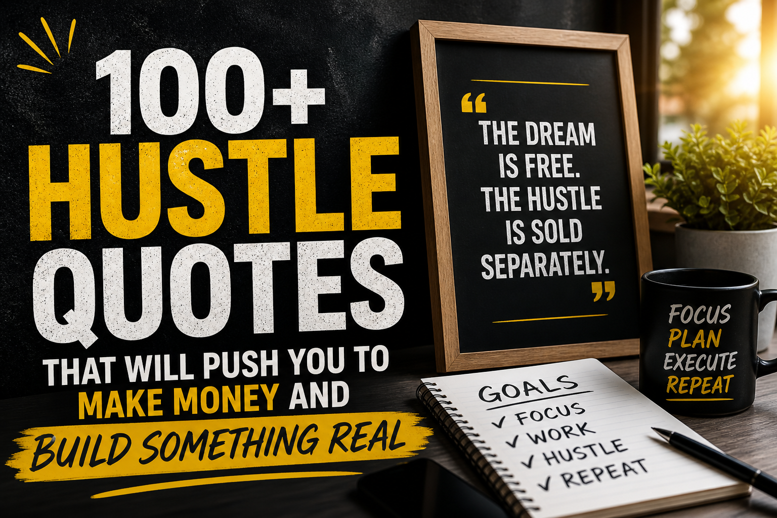 100+ Hustle Quotes That Will Push You to Make Money and Build Something Real